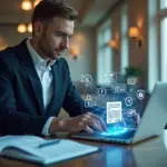 Индивидуальный предприниматель использует электронную подпись для налоговой отчётности и документооборота